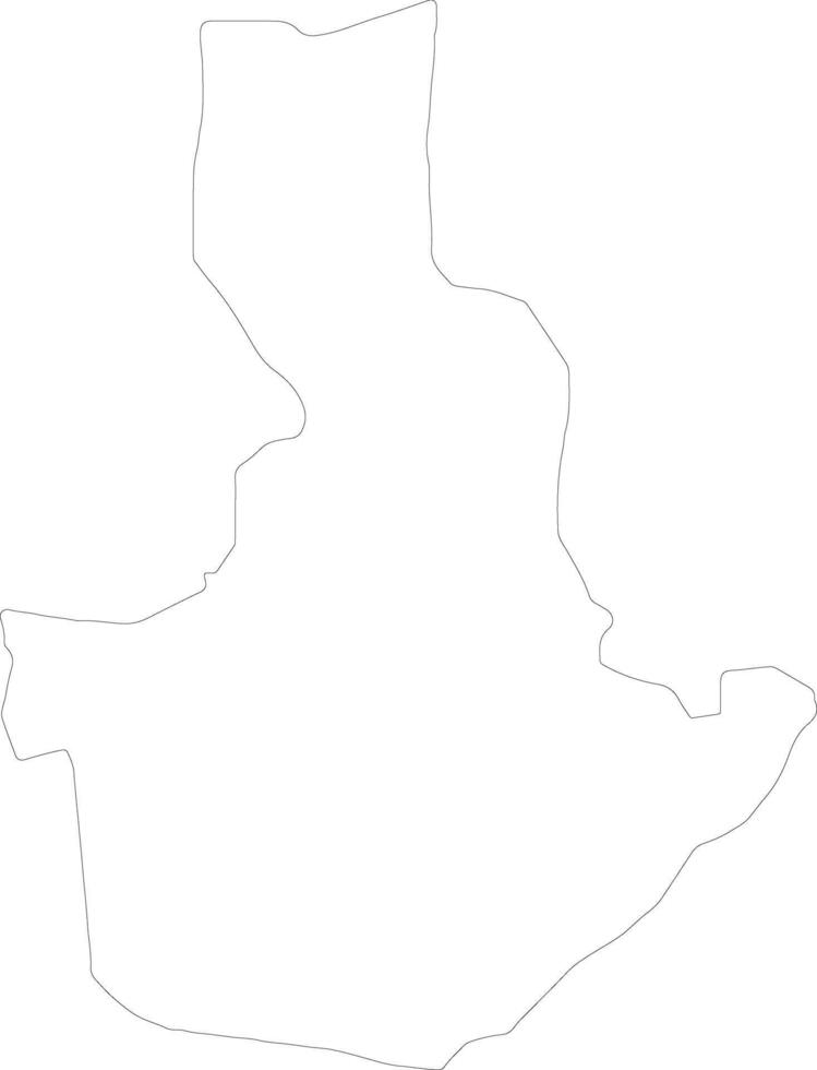 Masindi Uganda outline map vector