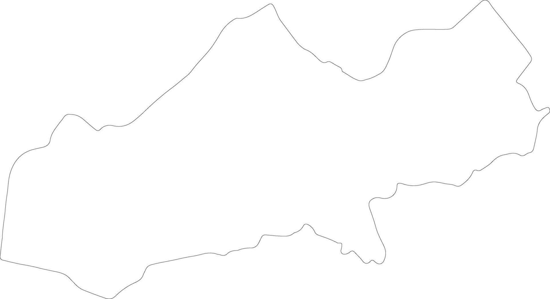 Matagalpa Nicaragua outline map vector