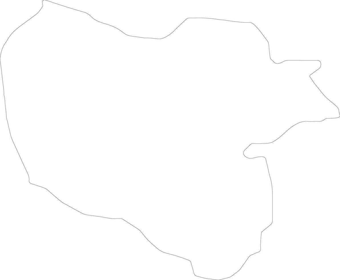 Mavrovo and Rostusa Macedonia outline map vector