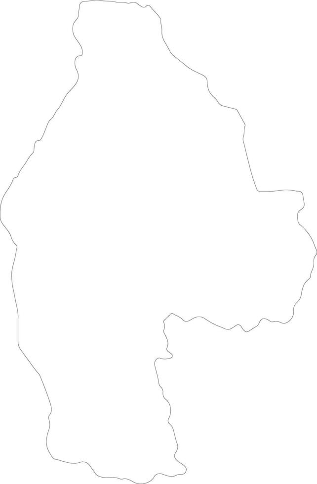 Melaky Madagascar outline map vector