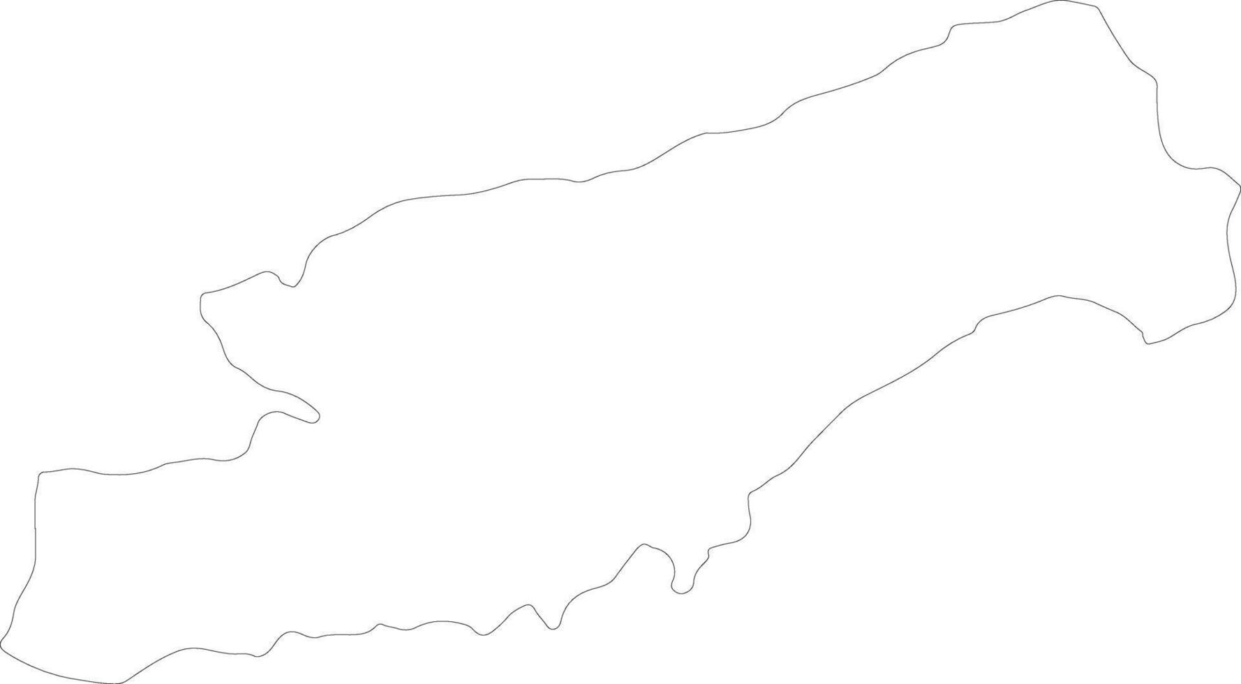 Mersin Turkey outline map vector