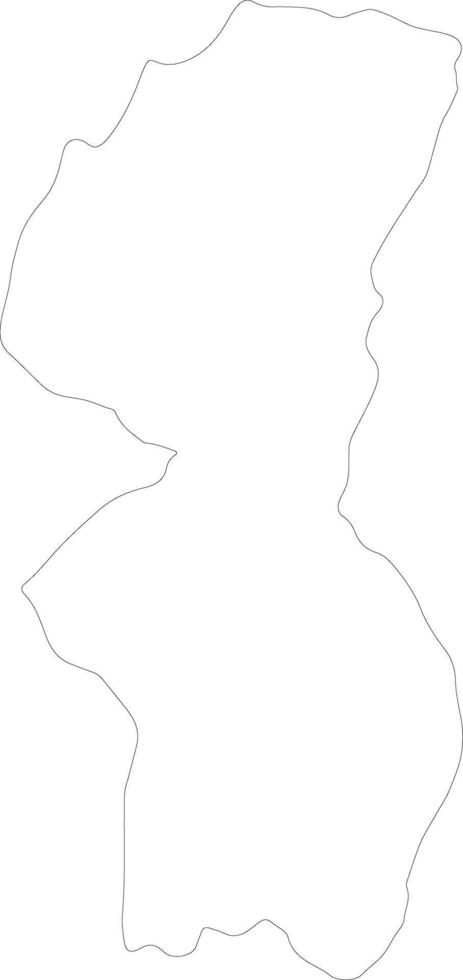 mechi Nepal contorno mapa vector