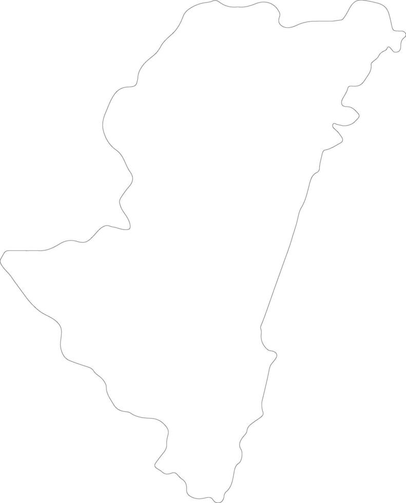 Miyazaki Japan outline map vector