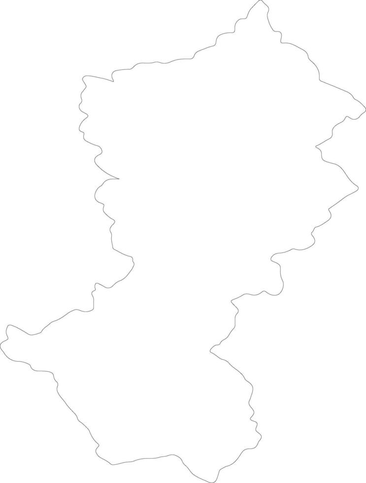 Moravicki Republic of Serbia outline map vector