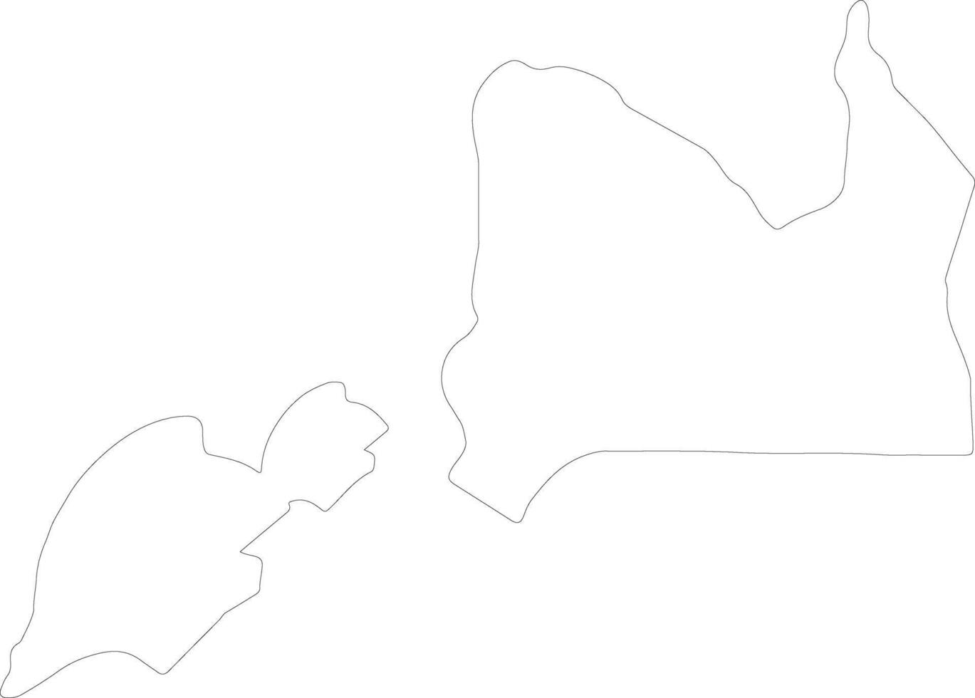 Misamis Oriental Philippines outline map vector
