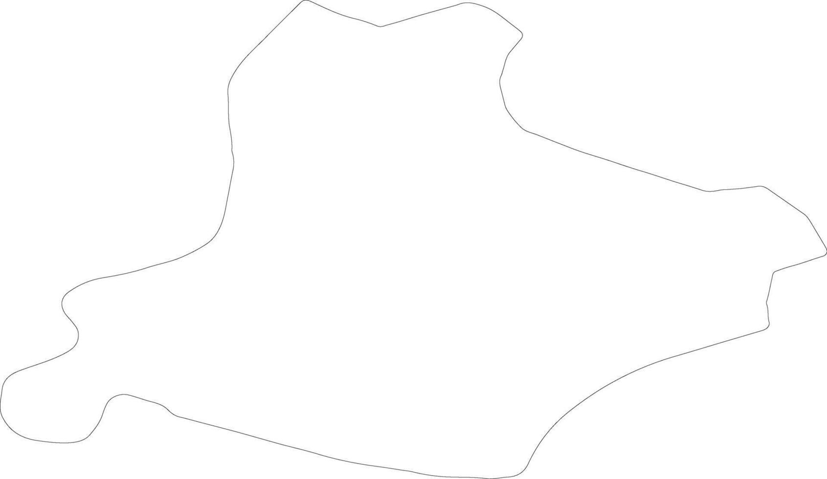 Monastir Tunisia outline map vector