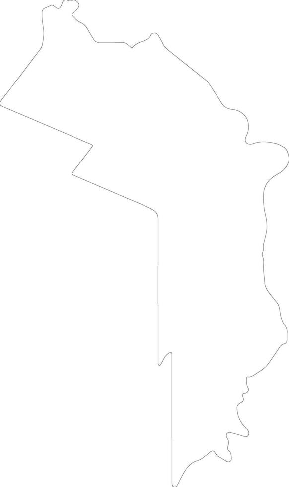 Mindoro Oriental Philippines outline map vector