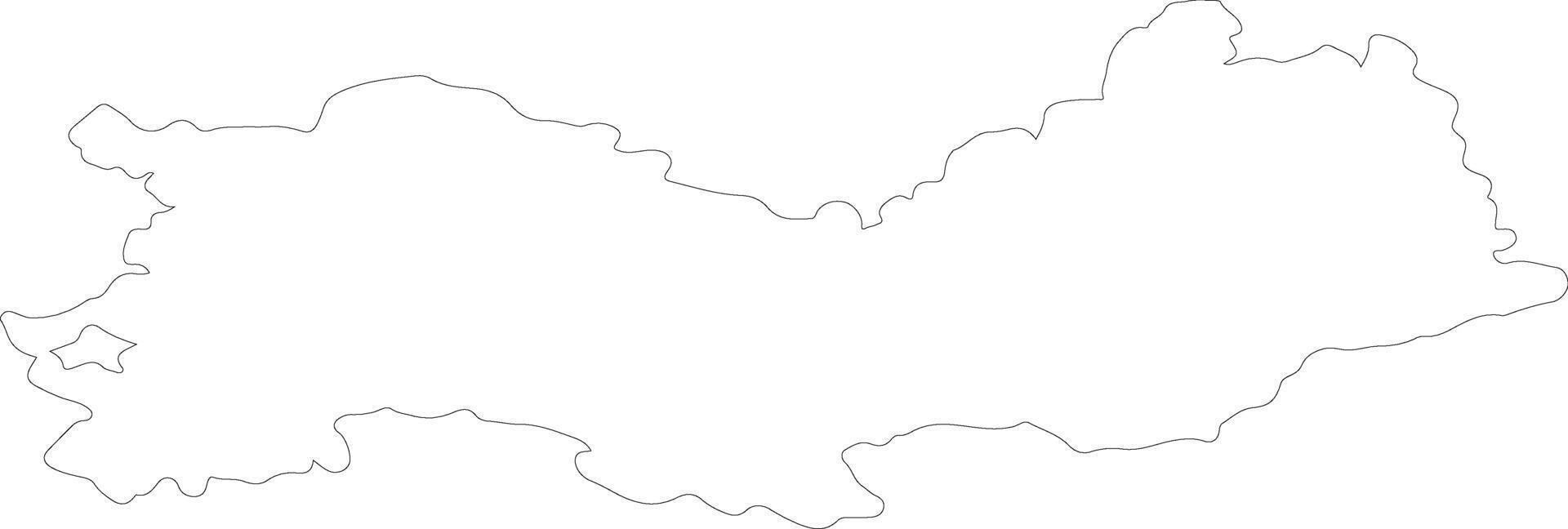 Mordovia Russia outline map vector