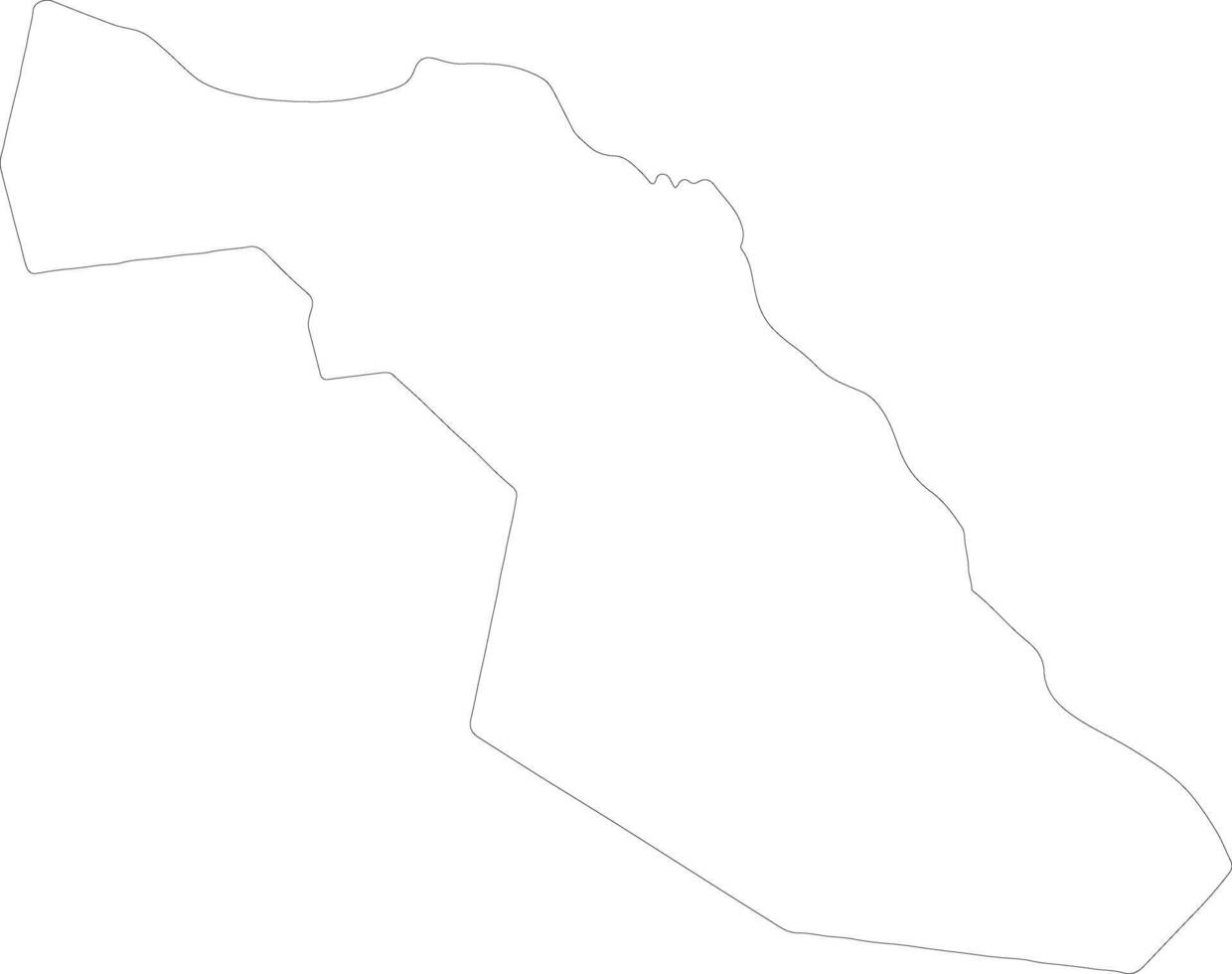 Muscat Oman outline map vector