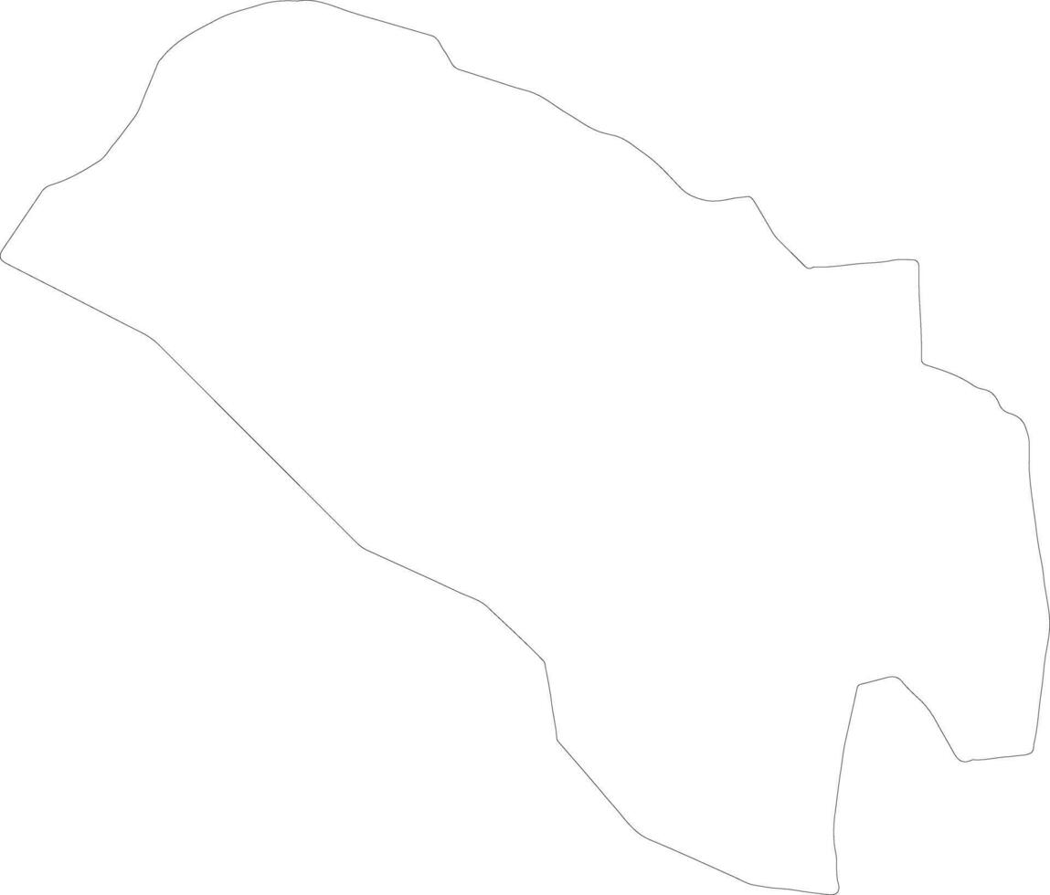 Nakasongola Uganda outline map vector