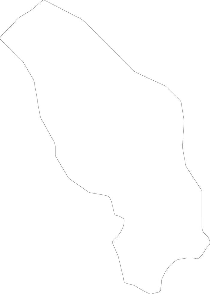 Nakaseke Uganda outline map vector