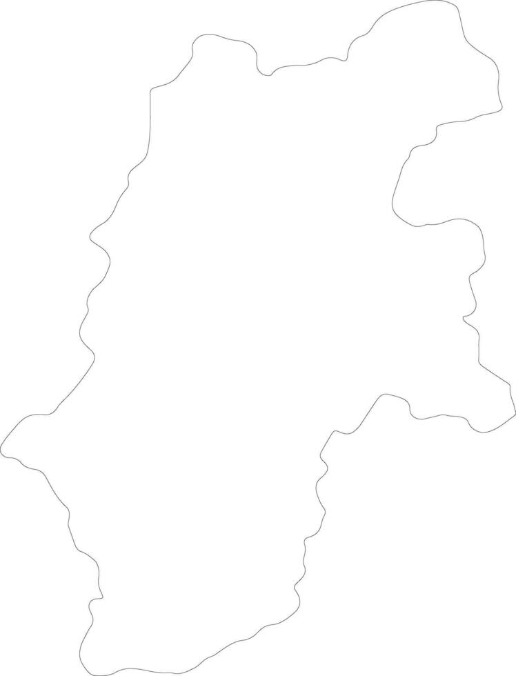 Nagano Japan outline map vector