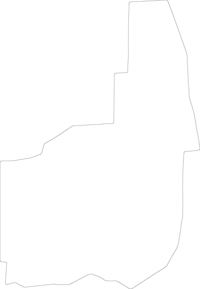 Nakapiripirit Uganda outline map vector