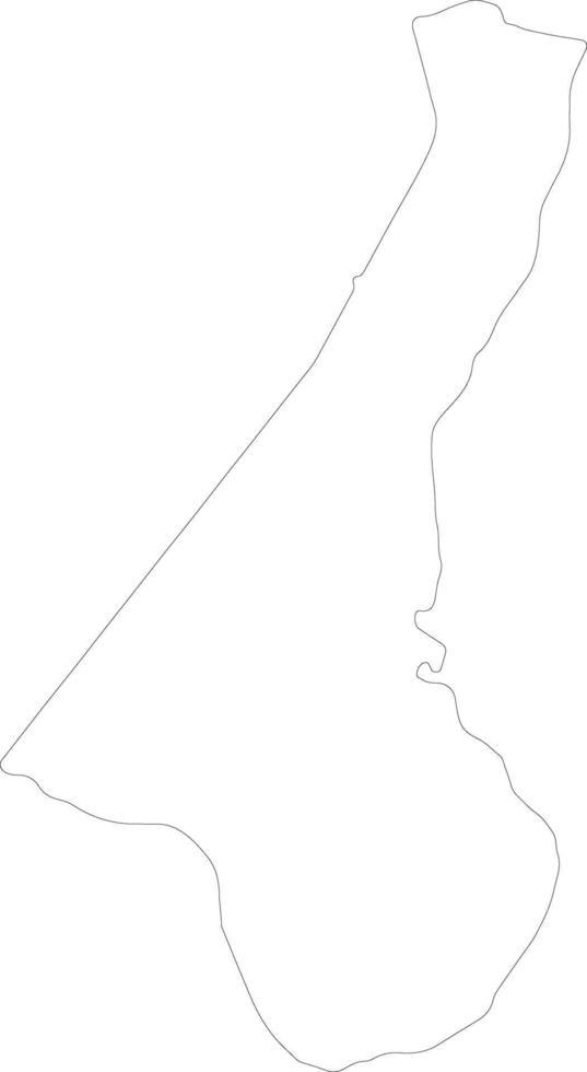 Negros Oriental Philippines outline map vector