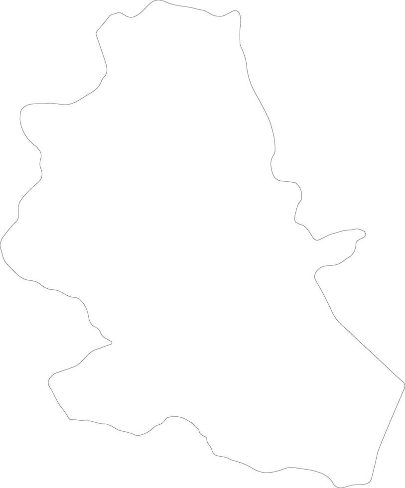 Nong Bua Lam Phu Thailand outline map vector