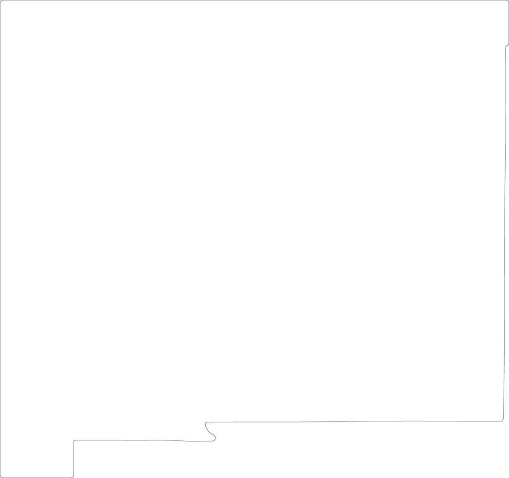 New Mexico United States of America outline map vector