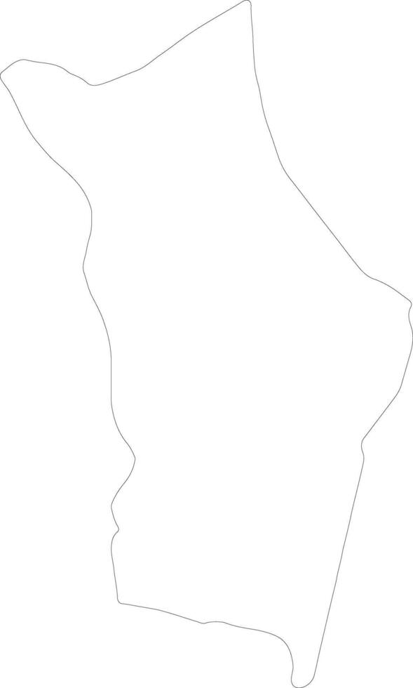 Ntcheu Malawi outline map vector