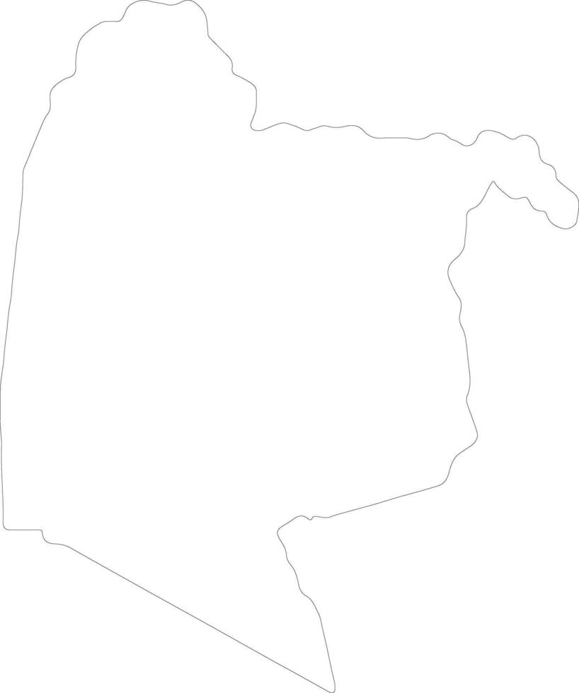 Nyanza Kenya outline map vector