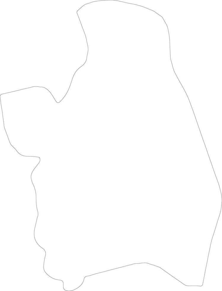 Nueva Ecija Philippines outline map vector