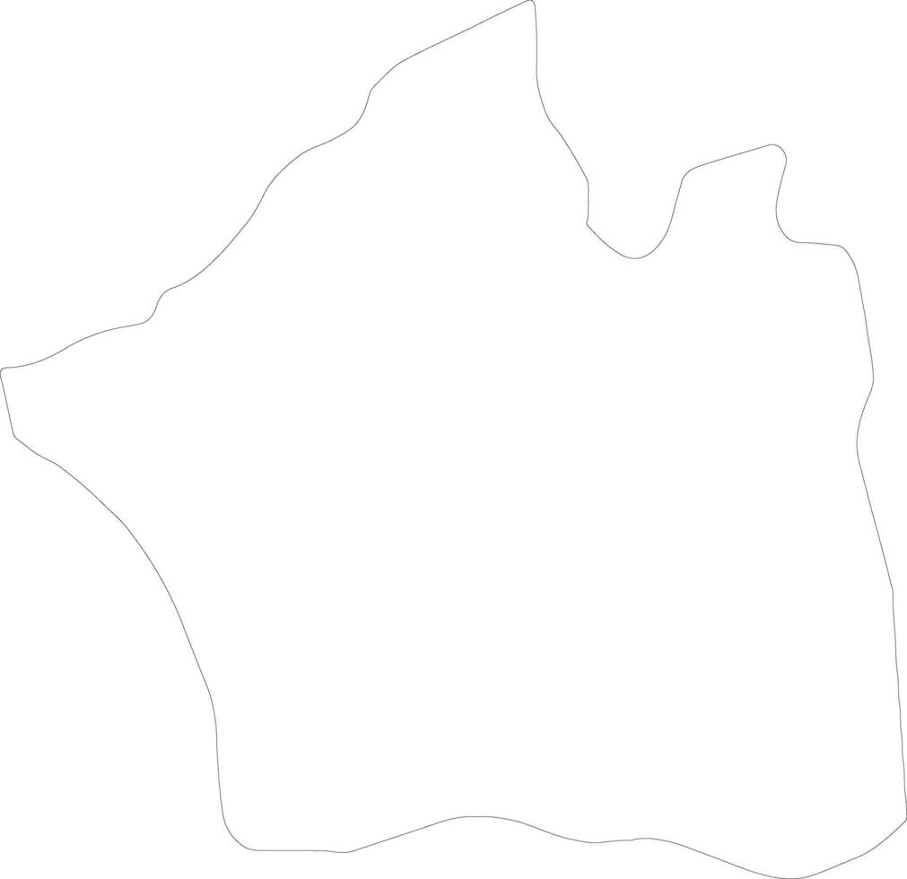 Ntchisi Malawi outline map vector