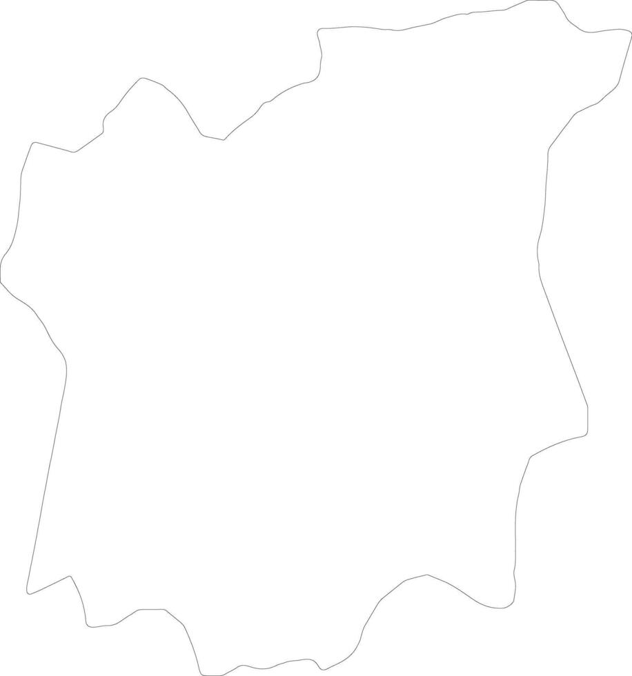 Osun Nigeria outline map vector