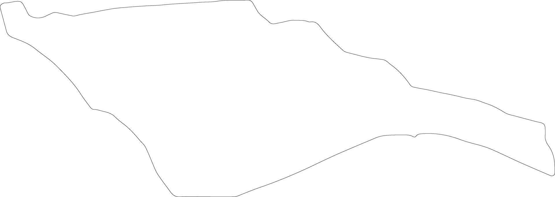 Pallisa Uganda outline map vector