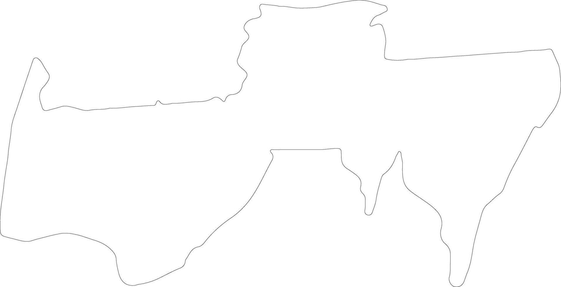 Para Suriname outline map vector