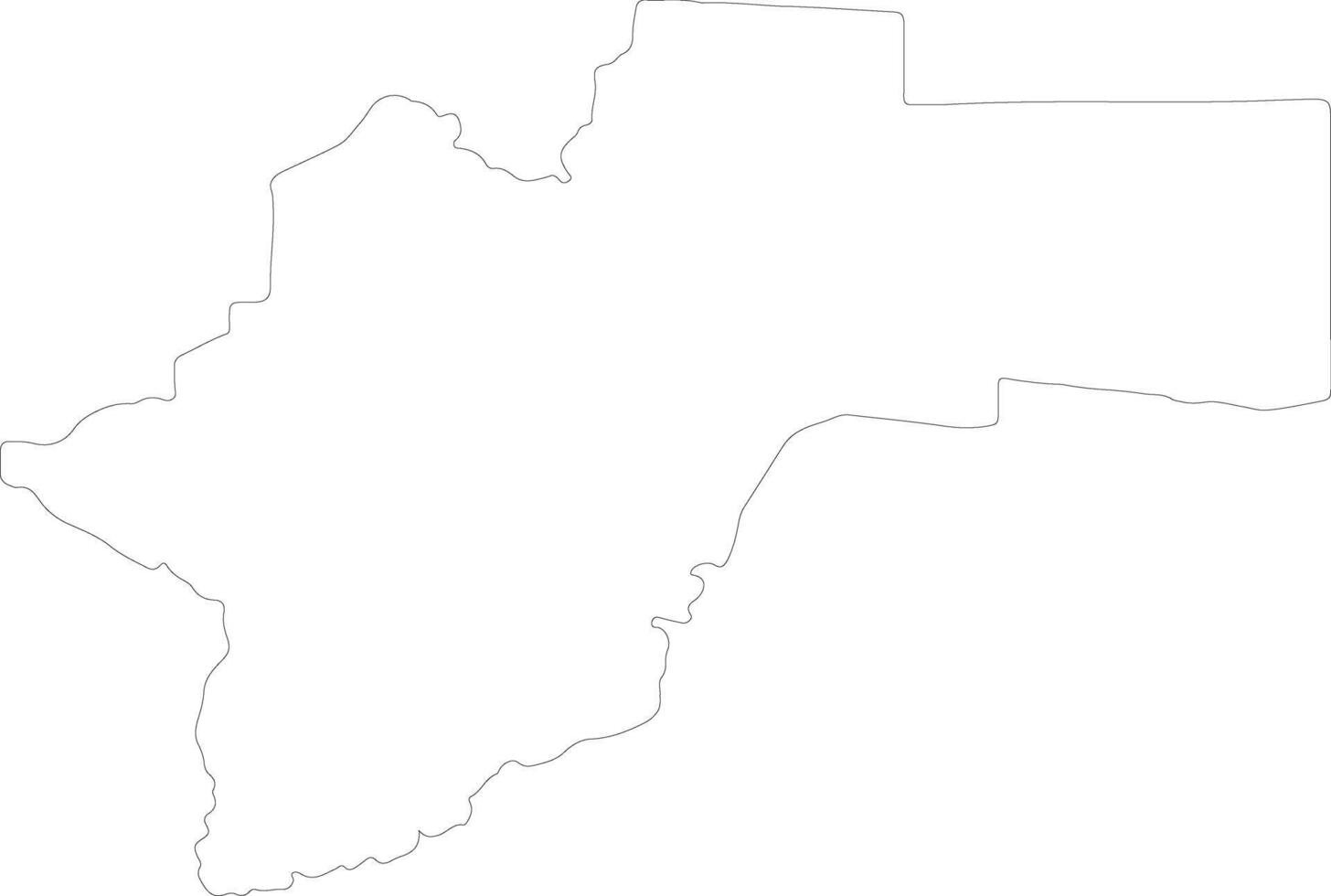 Otjozondjupa Namibia outline map vector
