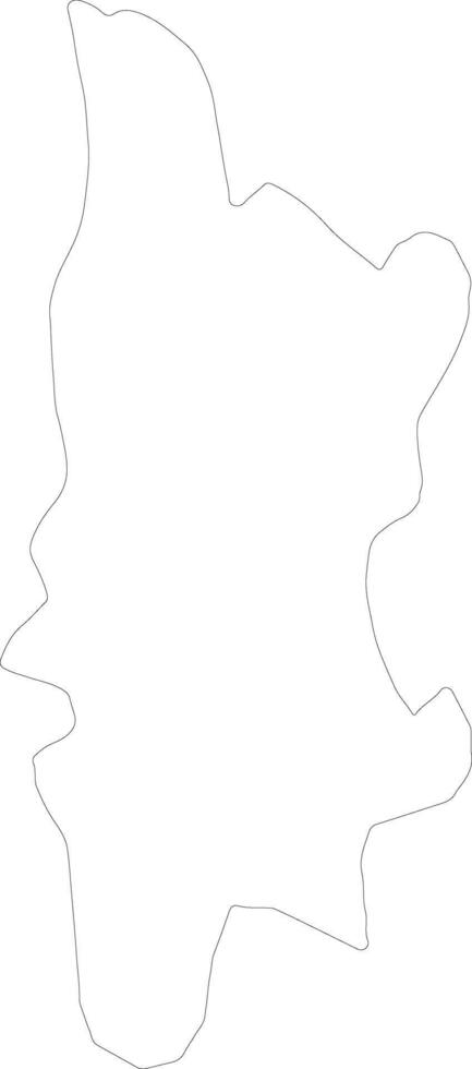 Phuket Thailand outline map vector