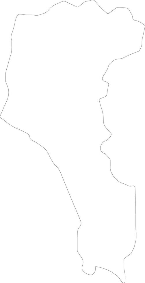 Pingtung Taiwan outline map vector