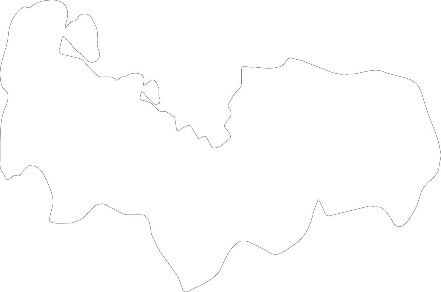 Pangasinan Philippines outline map vector