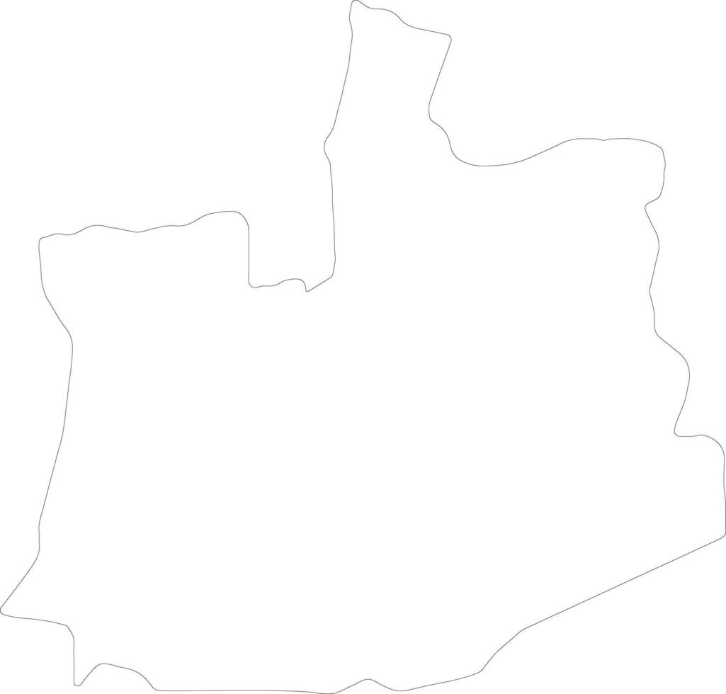 Phra Nakhon Si Ayutthaya Thailand outline map vector