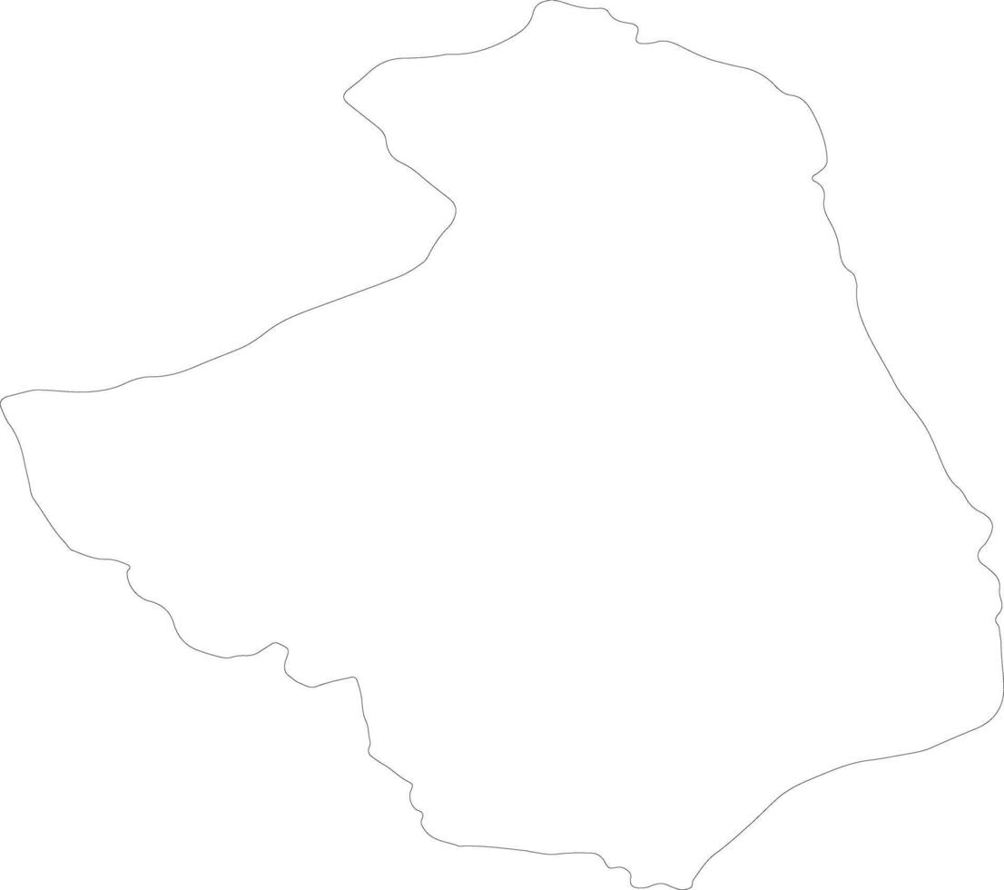 Podlachian Poland outline map vector