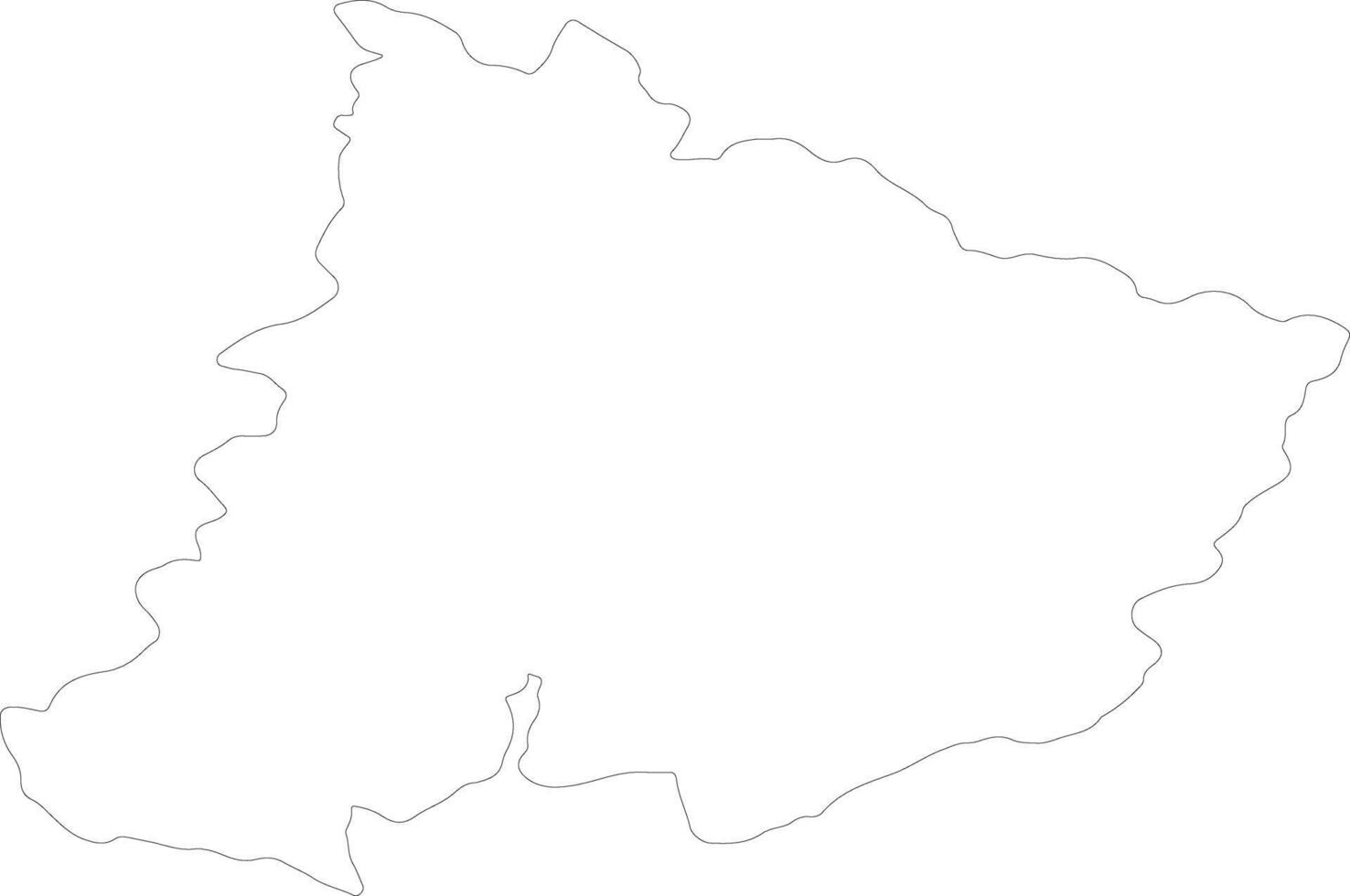 pomoravski república de serbia contorno mapa vector