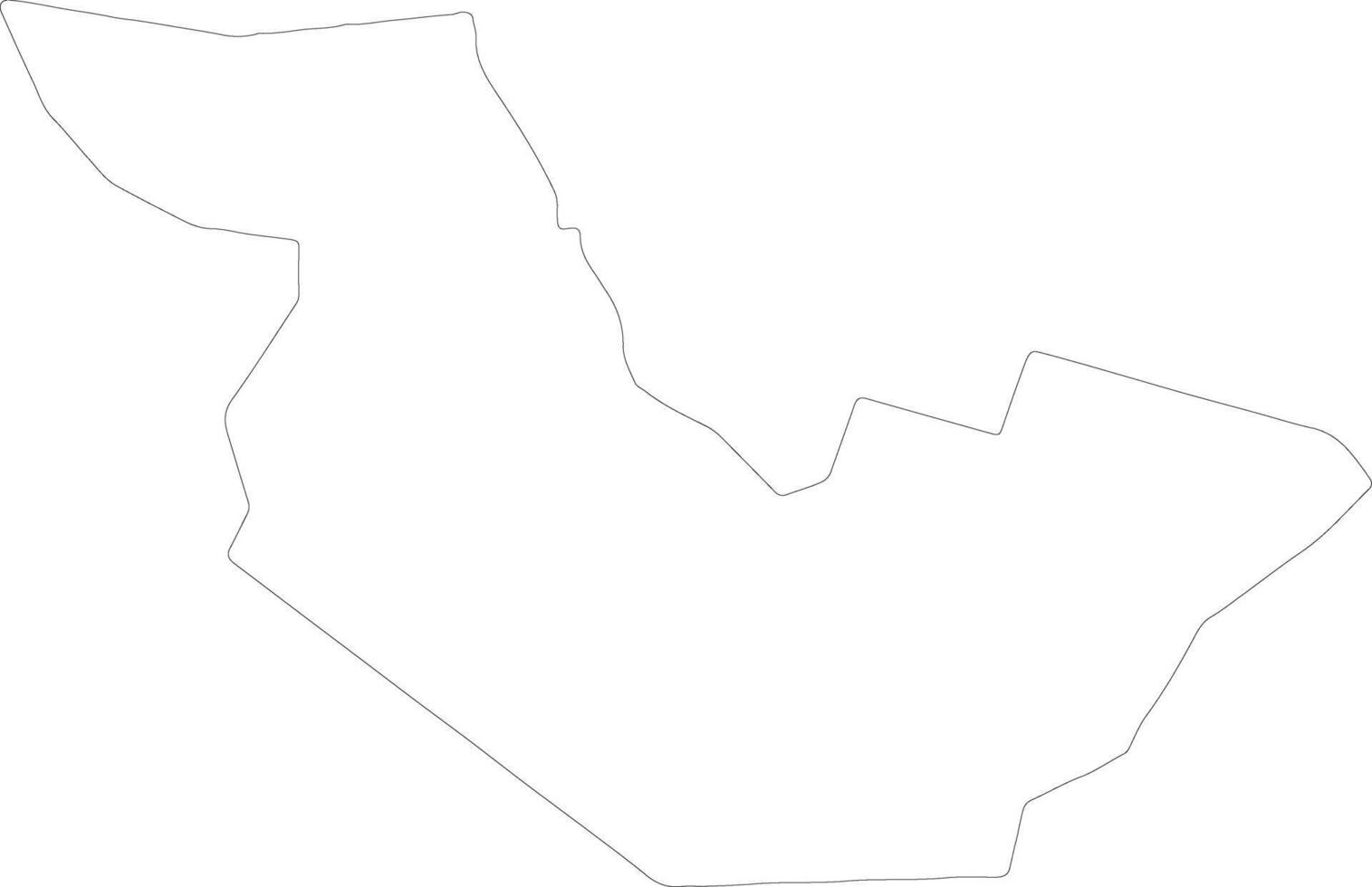 Piran Slovenia outline map vector