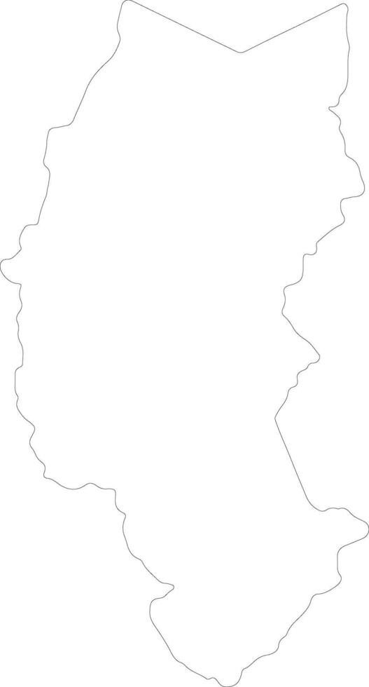 Puno Peru outline map vector