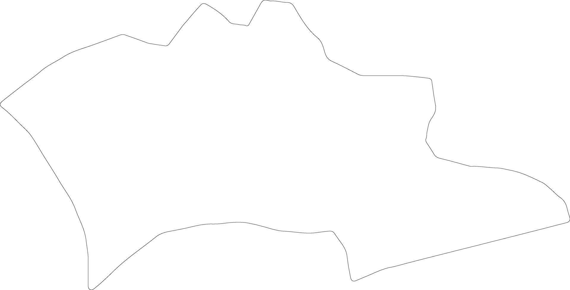 Prizren Kosovo outline map vector
