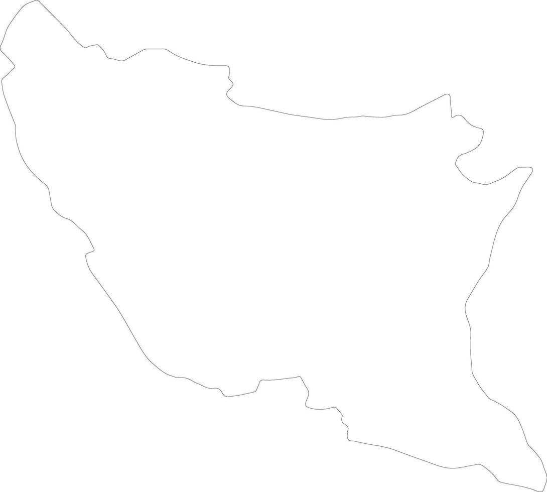 Ratnapura Sri Lanka outline map vector