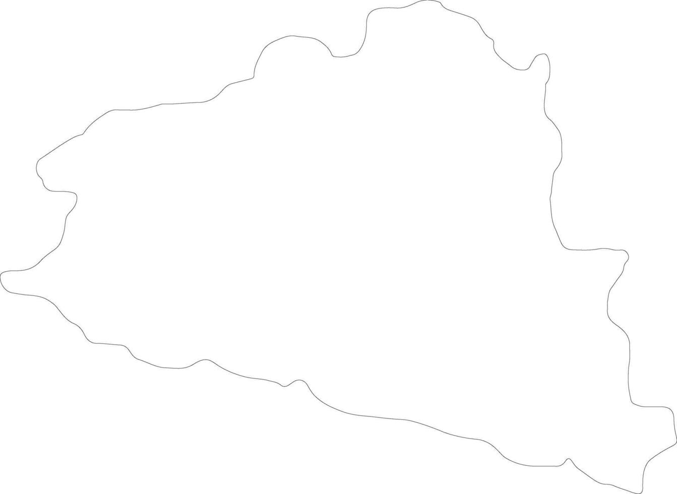 Prilep Macedonia outline map vector