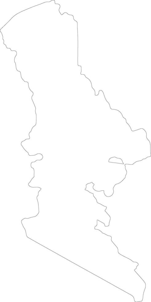 Rift Valley Kenya outline map vector