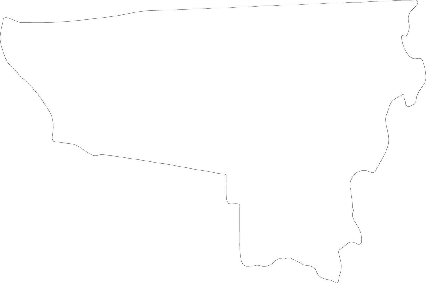 River Gee Liberia outline map vector