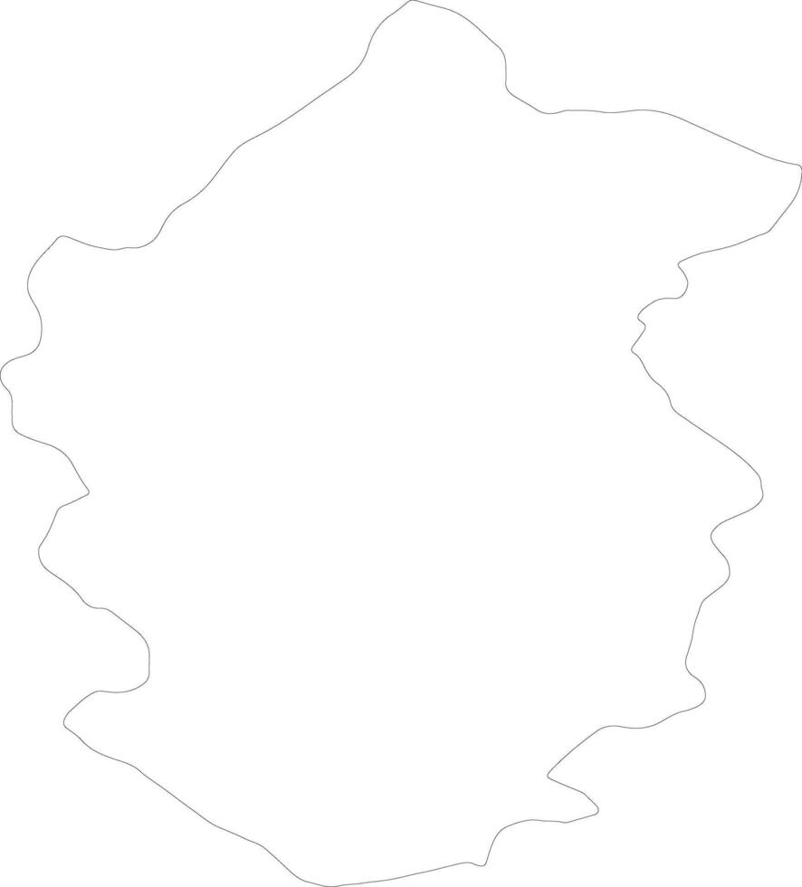 Rapti Nepal outline map vector
