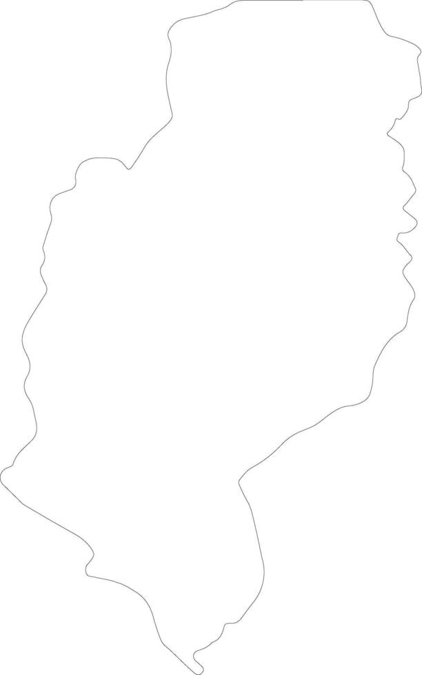 River Cess Liberia outline map vector
