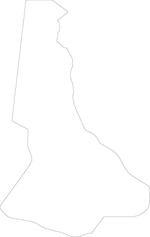 River Nile Sudan outline map vector