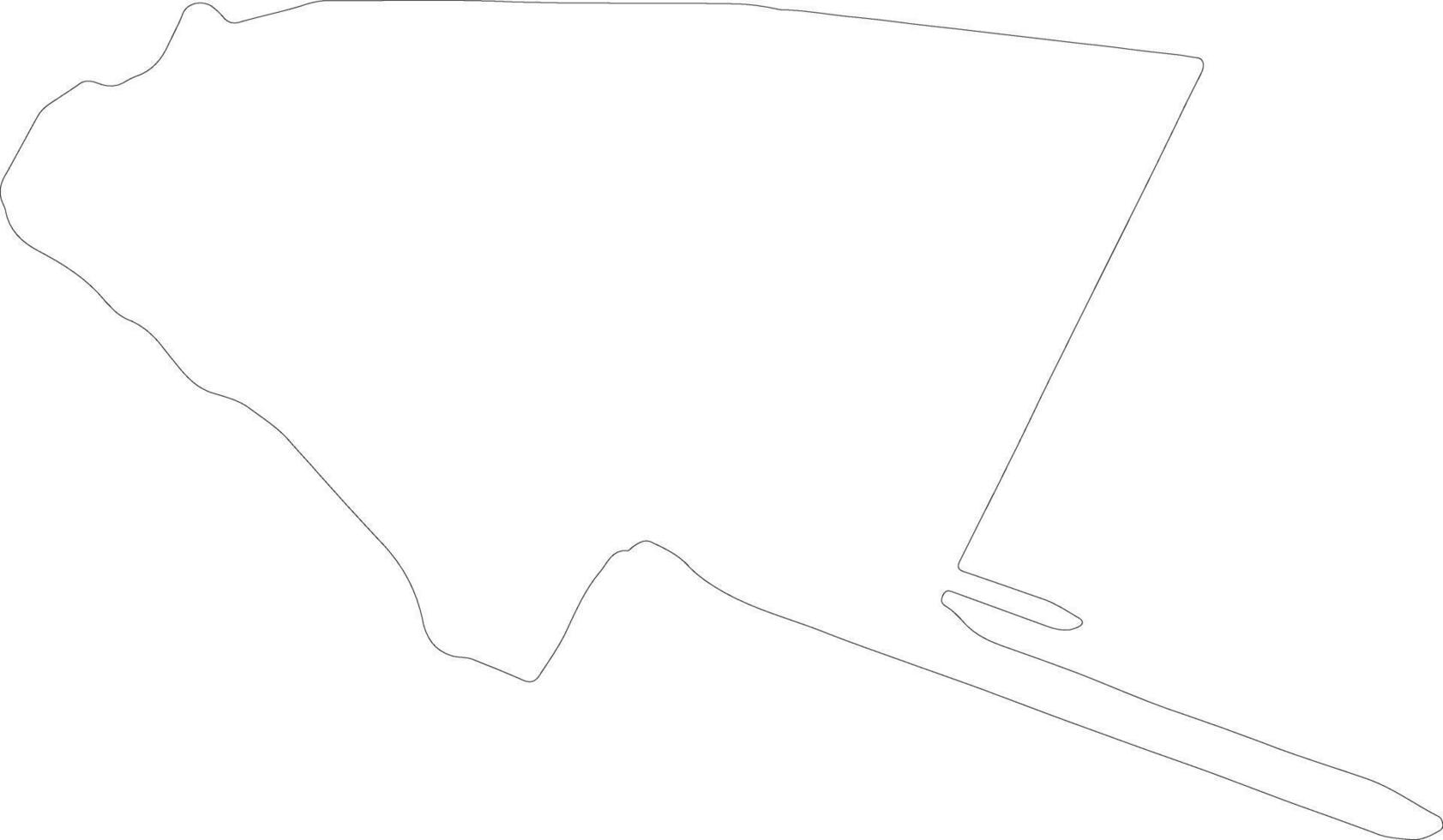 Rivas Nicaragua outline map vector