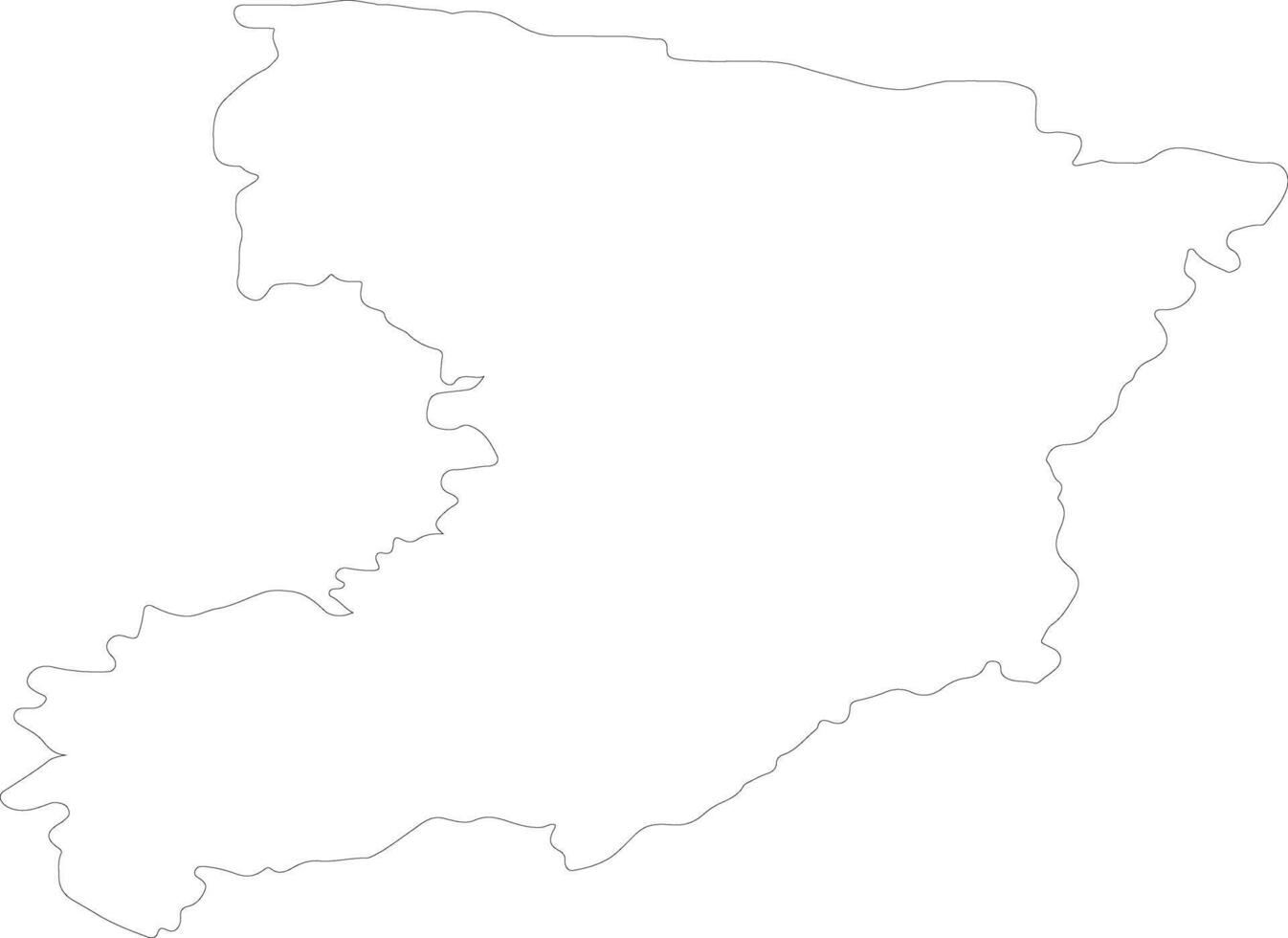 Rivne Ukraine outline map vector