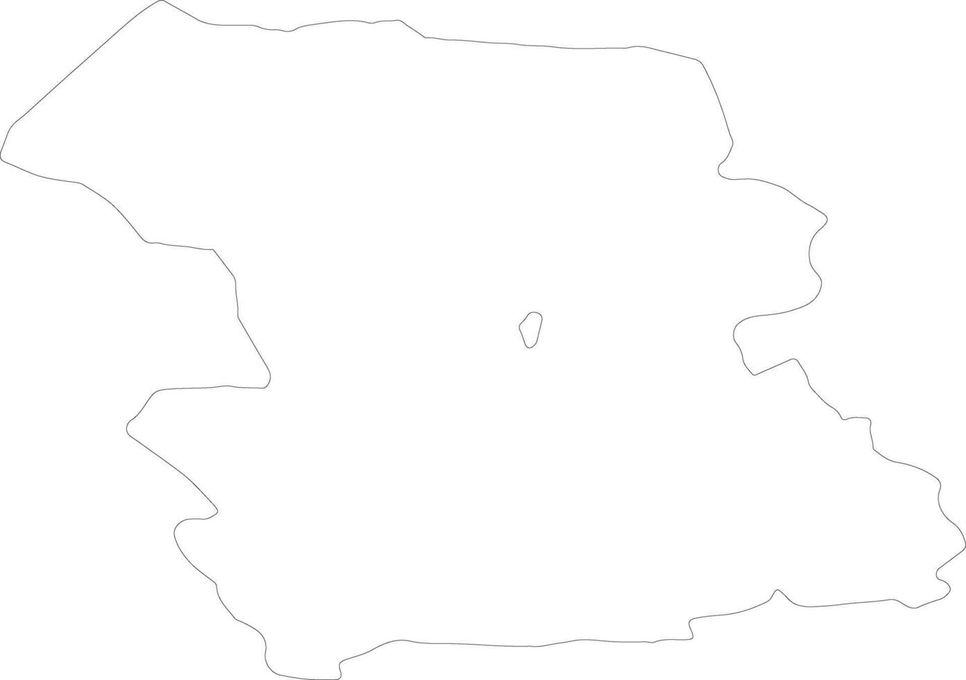 rezeknes Letonia contorno mapa vector