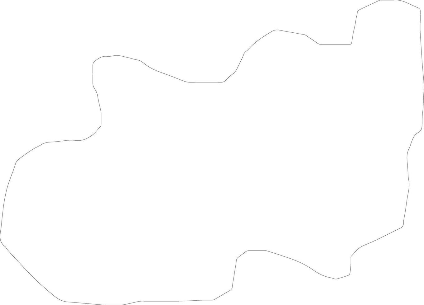 Rosoman Macedonia outline map vector