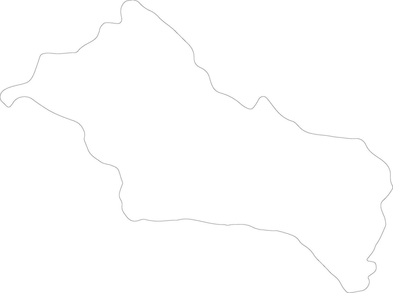Rivera Uruguay outline map vector