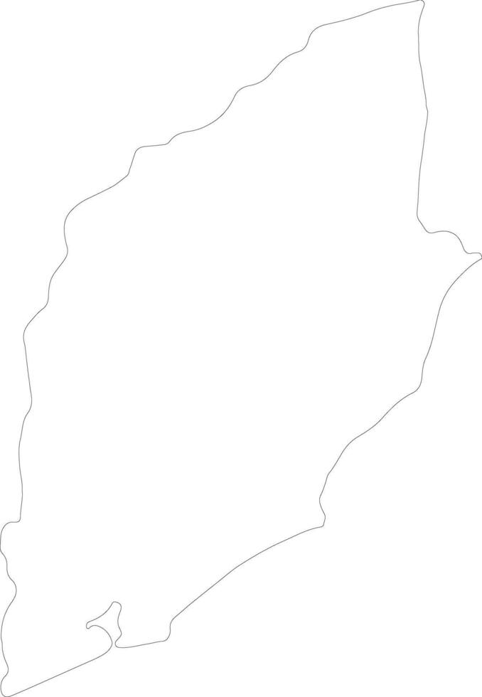 Rocha Uruguay outline map vector